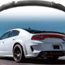 Rear Spoiler Compatible with Dodge Charger 2011-2022 RT SXT SRT Hellcat 6 Door, Rear Trunk Spoiler Carbon Fiber Style