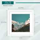 Picrit 20x20 White Picture Frame, Poster Frame for Wall, 3 Pack
Fits 16x16 Photos With Mat or 20x20 Without Mat, Square Wall Display, Artwork, Gallery Wall & Home Decor