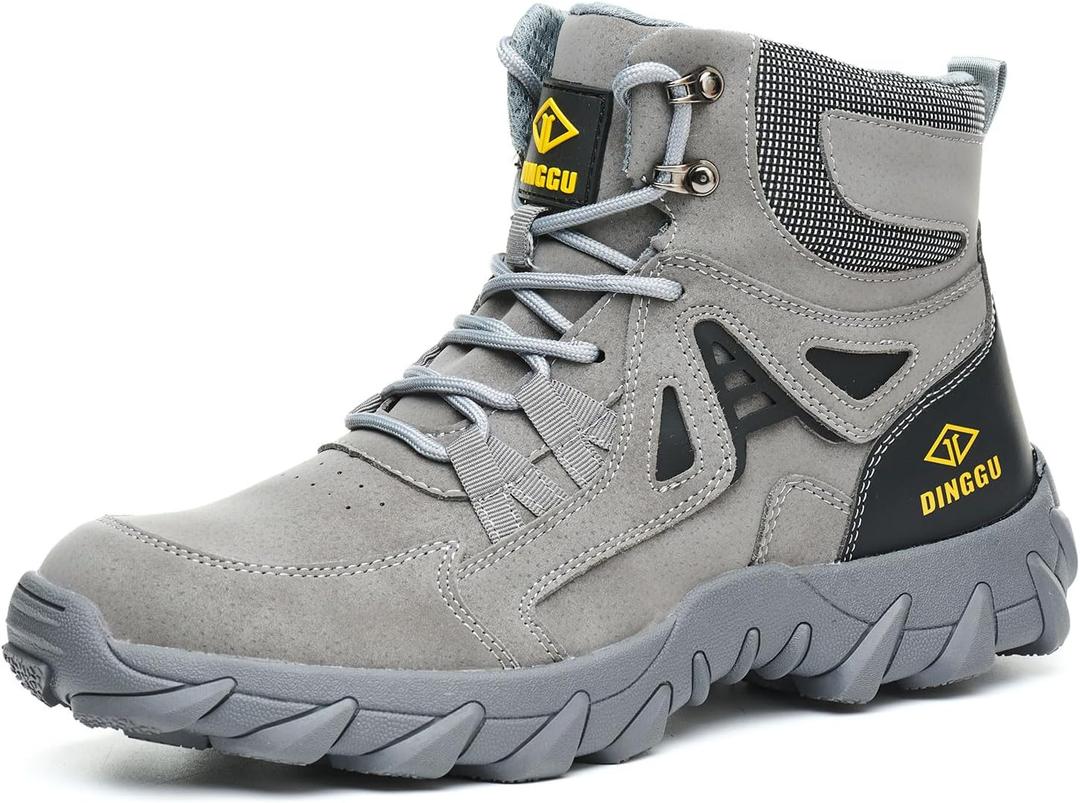 Steel Toe Boots for Men Safety Work Boots ComfortableIndestructible Industrial & Construction Shoes Mens Composite Toe Boots Size 5.5
