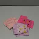 Fourluoo 3 Pairs Kids Unicorn Flip Gloves with Cover Winter Girls Fingerless Gloves Convertible Mittens