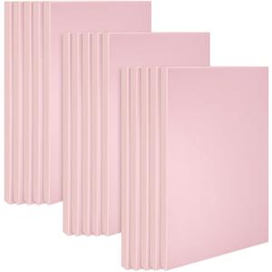 15 Pack 4"x6" Pale Pink Rubber Stamp Carving Blocks Pink Rubber Carving Blocks Linoleum Block for Stamp Maker Printmaking Supplies
