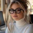 Reading Glasses for Women - Oprah Blue Light Reading Glasses with Spring Hinge, Anti-Glare/Eyestrain Computer Readers (Multi-01)