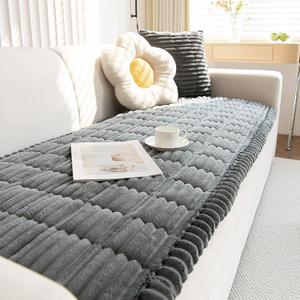 ZQFFB Pet Couch Cover Dogs Washable Non-Slip Couch Protector Pet Friendly Dog Mat for Couches and Sofas (27.6x59.06, Dark Gray)