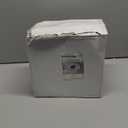 Nervure 100 Pieces Gold Plastic Plates - 10.25 inch Gold Dinner Plates - Heavyweight White and Gold Disposable Plates Ideal for Wedding & Party