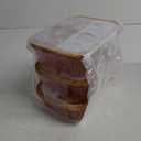 Alta Two 51.3 Oz Glass Food Container's W Bamboo Lid Pack Of 3