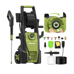 Electric Pressure Washer - 4500PSI 3.0GPM Electric Power Washer Adjustable Pressure, High Pressure Washer Includes 5 Nozzles with Foam Cannon for Cars, Fences, Patios, Driveways, Green
