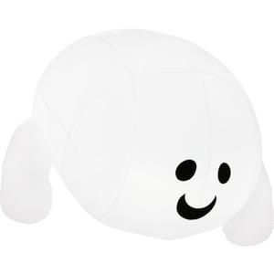 JOYIN Halloween Inflatable Outdoor Decorations, 4.5ft Inflatable Cute Ghost Decoration Lying On The Roof with LEDs, Halloween Blow Up Yard Decor for Parties Roof Decor White