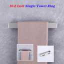 GERZWY Bath Towel Holder SUS304 Stainless Steel Towel Hanger Towel Ring for Bathroom Lavatory Wall Mount Contemporary Style, Brushed Finish HG1706-LS