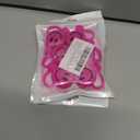 2 x Whaline 6Pcs Smiling Face Straw Covers - Hot Pink Silicone Reusable Topper, Double Sided Pattern Tip Covers 10mm 0.4 Inch for 30 & 40 OZ Tumbler with Handle