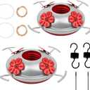 Hummingbird Feeder Accessories Set - Includes Base, Moat Hook, Seal Rings, Brushes and Burlap Lanyard