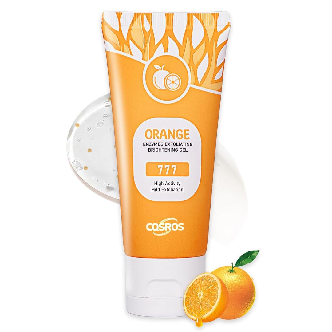 Orange Exfoliating Gel Scrub for Face and Body Skin, Deep Cleansing Moisturizing Skin Orange Peeling Gel, All Types Skin (1pc) BB 01/14/2029