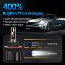 For Kia Soul 2009-2020 Lights Bulbs With Cooling Fan, 400% Brightness Hi and Lo Beam+Fog Light Bulbs, 6000K Cool White, 30000LM Super Bright, Efficient Heat Dissipation, Plug And Play, 4PCS