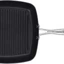 Scanpan Pro IQ 10.5” Square Grill Pan - Easy-to-Use Nonstick Cookware - Dishwasher, Metal Utensil & Oven Safe - Made by Hand in Denmark