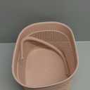 rejomiik Portable Shower Caddy Basket, Plastic Organizer Storage Tote with Handles Toiletry Bag Bin Box for Bathroom, College Dorm Room Essentials, Kitchen, Camp, Gym, Pink