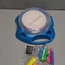 Spin Art Machine for Kids Ages 6-8,Adjustable Speed Arts&Crafts Paint Spinner Toy with Origami Artwork, Thicker Splatter Guard, Battery Operated Kids Crafts Kits, Gift Boys Girls (blue)