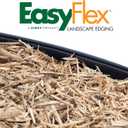 EasyFlex No-Dig Landscape Edging with BONUS Anchoring Spikes, 1.5 in. Tall Straight Top Plastic Garden Border, 100 Foot Kit, Black