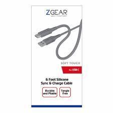 Pack Of 2: 6 Foot Silicone Rubber Sync & Charge Cable