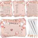 Fumete Birthday Party Games & Activities 100 Pcs Who Knows The Girl Game with 20 Pencils Girly Birthday Cards Set for Teens Sweet Sleepover Party Supplies for Girls,4 Activities(Balloon)