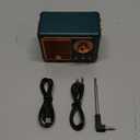 Retro Bluetooth Speaker, Wireless Mini Portable Speakers Support USB/TF Card/AUX, Vintage Radio Bluetooth Speaker for Kitchen Desk Bedroom Office Outdoor, Retro Gifts for Women Men, Green