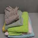 Small and Lightweight Cotton Towels Assorted Pastel Mix 24 x 40 inches Towels (6) Perfect Size for Hair Drying and Small Children