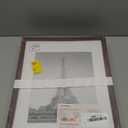 upsimples 11x14 Picture Frame Set of 5, Display Pictures 8x10 with Mat or 11x14 Without Mat, Wall Gallery Photo Frames, Brown