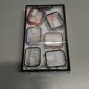 2 x 8 Pack Case for Apple Watch Series 7 45MM with Screen Protector, Hard PC Bumper and Ultra Thin Tempered Glass 2 in 1 Face Cover Anti Scratch Replacement Accessories for iwatch Series 7 45 mm