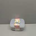 Honeydak 5 Pack Lunchable Snack Containers 2 Compartment Divided Bento Snack Boxes Reusable Meal Prep Containers with Lids Lunch Food Storage Box for School Work Travel(White Black)