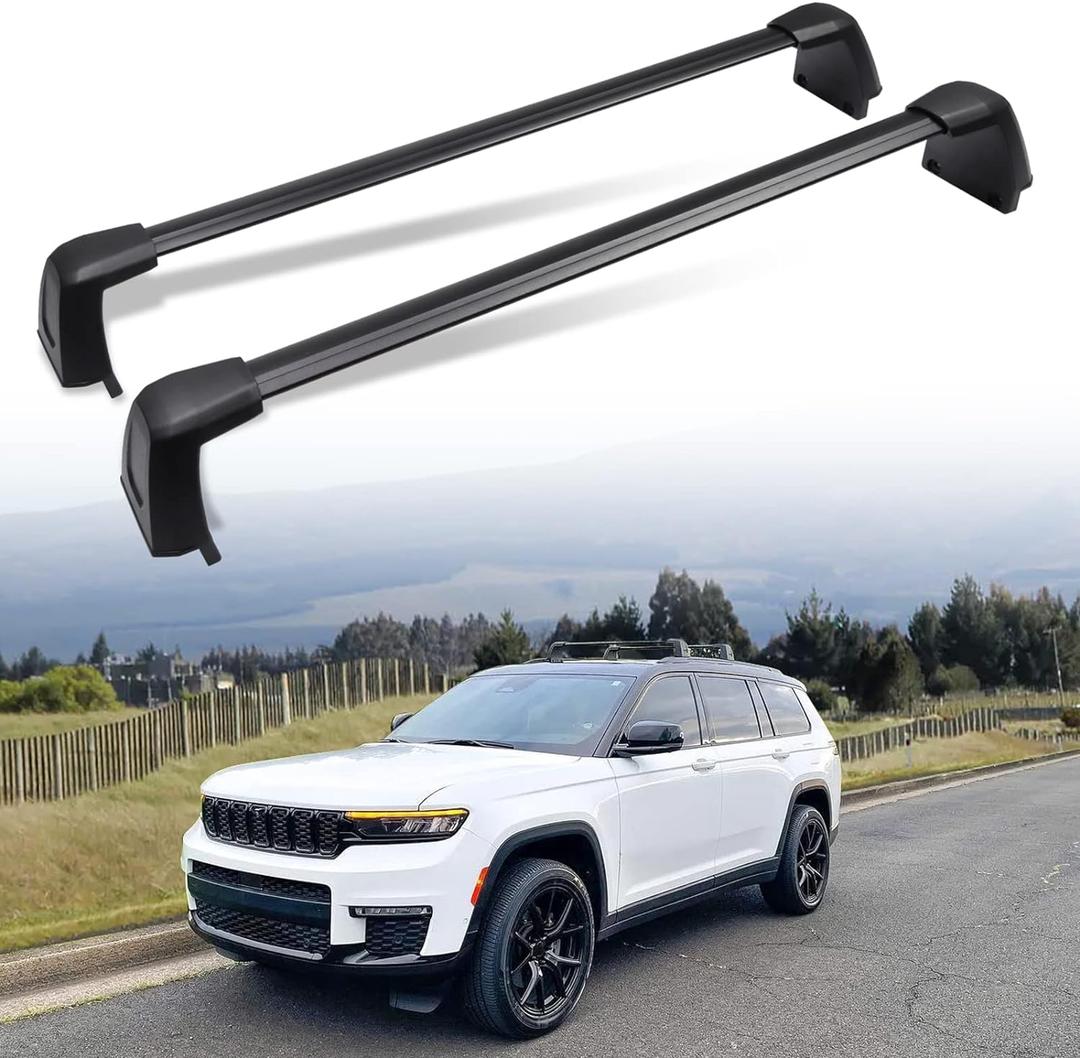 Snailfly Heavy-Duty 220 lbs Load Capacity, Upgraded Crossbars Fit for 2021-2025 Jeep Grand Cherokee L and 2022-2025 Grand Cherokee WL Roof Rack Cross Bars Cargo Accessories