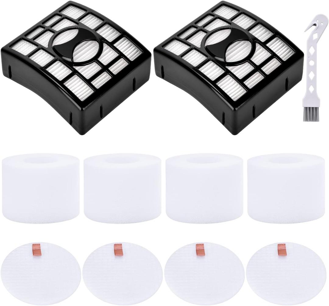 Leadaybetter 2 + 4 Pack Replacement Filters for Shark Rotator DuoClean Powered Lift Away Speed NV680 NV681 NV682 NV683 NV800 NV801 NV803 UV810, Compare to Part # XFF680 &XHF680