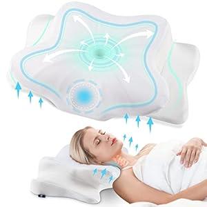 DONAMA Cervical Pillow for Neck and Shoulder, Contour Memory Foam Pillow, Ergonomic Neck Support Pillow for Side Back Stomach Sleepers with Pillowcase-King Size