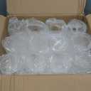 TBWIND 12pcs Glass Cylinder Vases for Centerpieces, 6 Inch Clear Flower Vases for Wedding Decorations and Indoor Home Decor, Hurricane Candle Holder for Table Shelf, Party