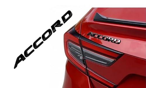 for Accord Emblem 3D Letters Replacement Part Badge Sticker Rear Body Decal Accessory (Black)
