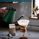 INTASTING Electric Kettles, Gooseneck Electric Kettle, 1 Temperature Control, Stainless Steel Inner, Quick Heating, for Pour Over Coffee, Brew Tea, Boil Hot Water, 0.9L Hunter Green