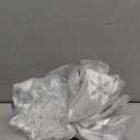 Traico Christmas Tree Topper Bow  Bow: 11" sq.  Tails: 3 Yards Long Each  Silver Snowflake