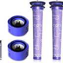 4-Pack HEPA Vacuum Filter & Pre-Filter Kit Compatible with Dyson V6 Stick Vacuum Filters (Replaces Part 965661-01 & 966741-01)