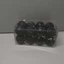 XmasExp 16ct Christmas Ball Ornaments Shatterproof Xmas Tree Hanging Balls Halloween Decorations Perfect for Holiday Wedding Christmas Halloween Decor(3.15", Black)