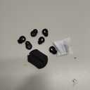 AhaStyle 4 Pairs AirPods Ear Tips Silicone Earbuds Cover Compatible with Apple AirPods (2 Pair Large & 2 Pairs Small, Black)