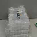 Budreu 4pack 36 Grids Plastic Clear Organizer Box Bead Storage Containers with Adjustable Dividers for Craft Jewelry Fishing Tackles Parts Storage with 4 Sheets Label Stickers