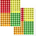 Dreecy 3500 Pcs Yard Sale Stickers Garage Sale Price Stickers Flea Market Pre-Priced Price Tag Labels Stickers in Bright Neon Colors,Yellow Red Green Orange, 3/4" in Diameter