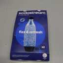 sodastream 1L Twin Pack Dishwasher Safe Slim Bottle (White)