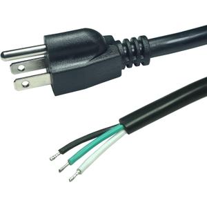 18 Gauge 3 Prong NEMA 5-15 Plug Heavy Duty Cord US SJTW Replacement Power Supply Cable 10A 125V Pigtail for Power Tools and AC Appliances (10FT)