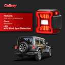 LED Tail Lights Compatible with 2019 2020 2021 2022 2023 2024 2025 Jeep Wrangler Taillights Rear Brake Lamp Rear Reverse Stop Brake Lamp Replacement for OEM#68434889AB (Right Passenger Side)