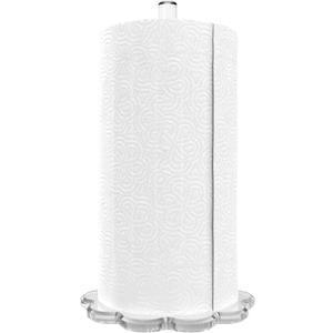 Clear Acrylic Paper Towel Holder w/Scalloped Base