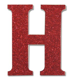 AOCEAN 10 inch Black Wood Letters Unfinished Wood Letters for Halloween Decorative Standing Letters Slices Sign Board Decoration for Craft Home Party Projects (H)