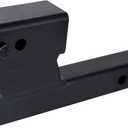 84128 Hitch Extender - 2" Receiver with 4" Drop or Rise, 7-3/4" & 9-3/4" Extension - 2" Shank Hitch Adapter, 7500lbs Weight Capacity - Matte Black Finish