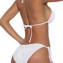 Women 1 Piece Swimsuit Sexy Swimwear Halter String Triangle, Medium