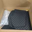 Car Trunk Mat for Tesla Model X 6/7 Seater 2016-2021(2022-Current DO NOT FIT) Full Coverage Trunk Cargo Mat All Weather Rear Cargo Liner Heavy Duty (Black with Black Stitching