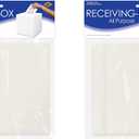 Beistle 2 Piece White Card Box Holders for Weddings, Baby Shower, Birthday and Graduation Celebrations