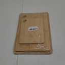Wood Cutting Boards for Kitchen, Cutting Board Set of 3 Chopping Board for Meat/Vegetables/Cheese Knife Friendly Serving Tray with Holes
