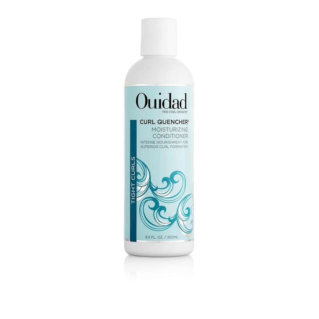 Ouidad Curl Quencher Moisturizing Conditioner, Curl Defining Hair Conditioner for Soft, Nourished & Hydrated Curls, Helps Repair Damage, Creamy Detangling Conditioner, For Tight Curls (8.5 Ounce (Pack of 1))